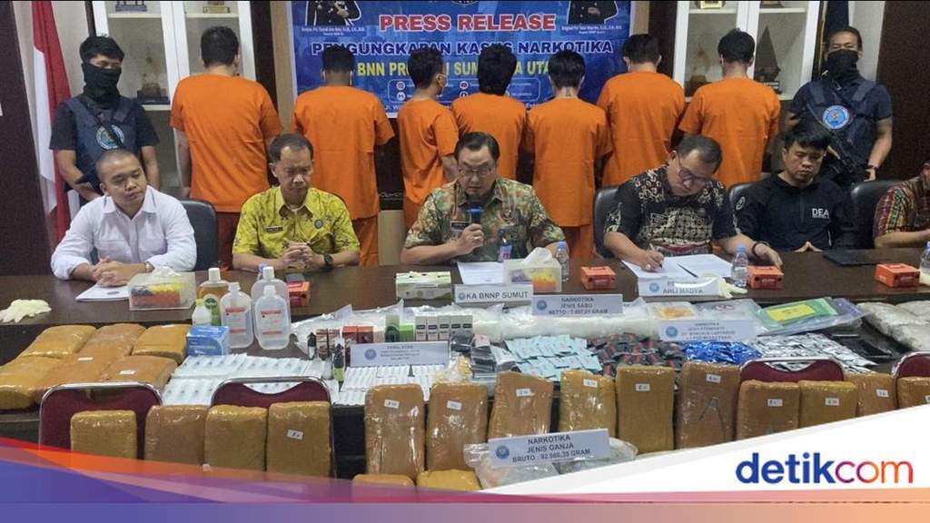 Barang bukti pod getar dan peralatan peracikan yang disita oleh BNNP Sumut