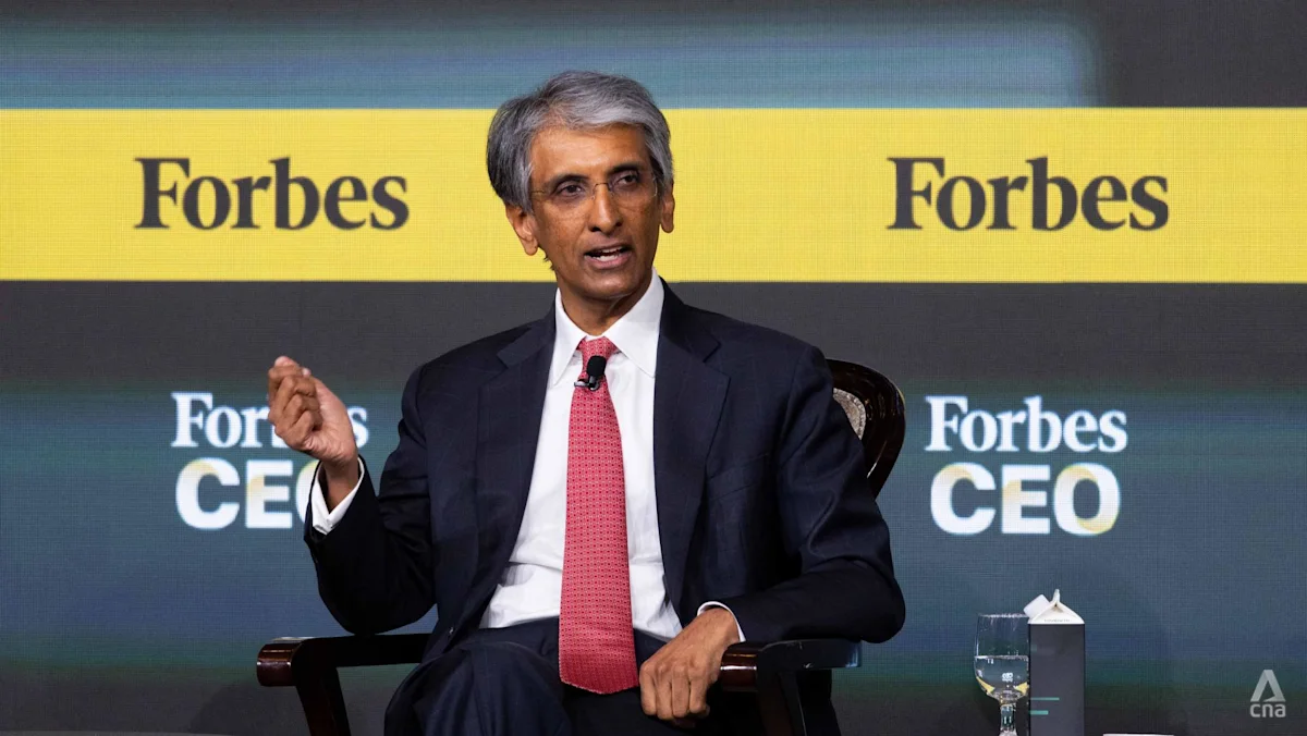 CEO Temasek Dilhan Pillay Sandrasegaran berbicara dalam Forbes Global CEO Conference di Singapura