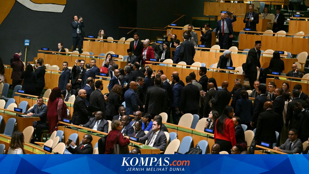 Delegasi Indonesia melakukan aksi walk out saat Benjamin Netanyahu berpidato di Sidang PBB