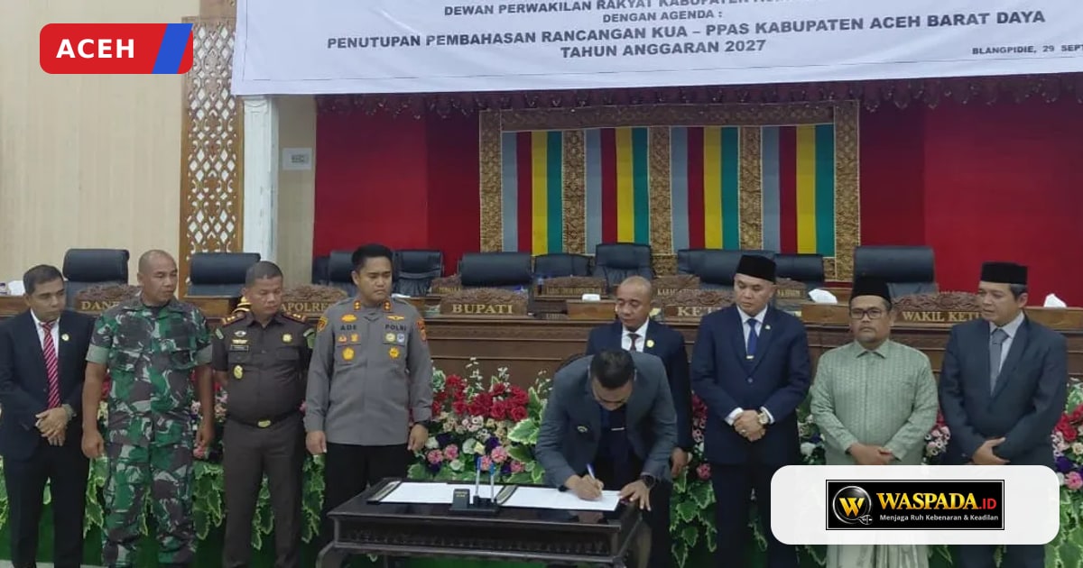 Gedung DPRK Aceh Barat Daya saat pengesahan KUA-PPAS APBK 2027