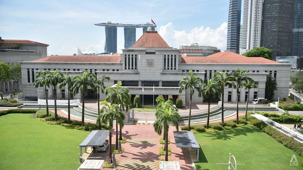 Gedung Parlemen Singapura di pusat kota