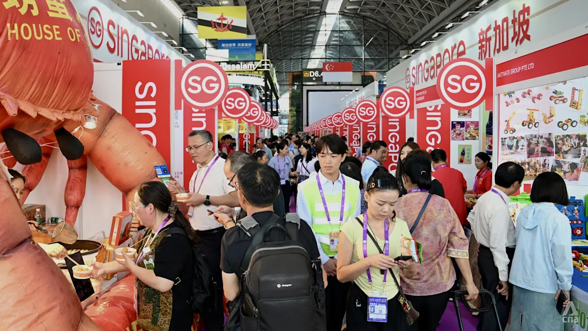 Paviliun Singapura di ajang China-ASEAN EXPO di Nanning, China