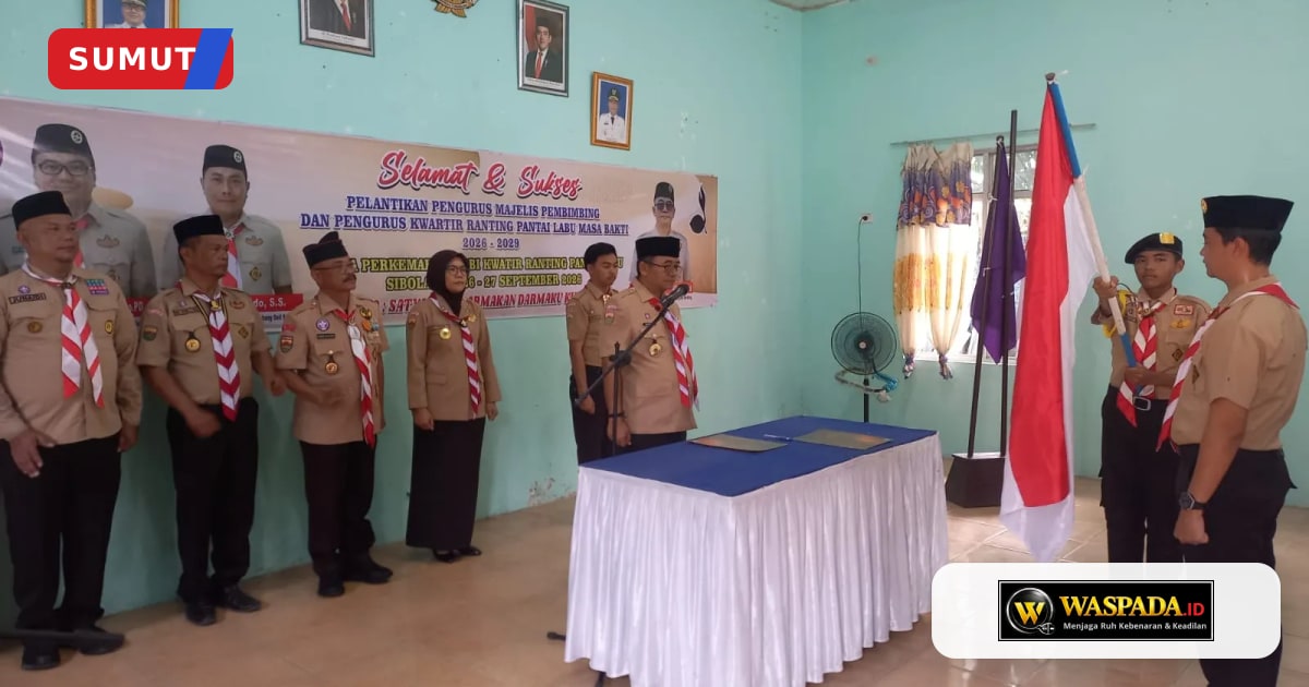 Pelantikan pengurus Mabiran dan Kwarran Pantai Labu oleh Ketua Kwarcab Pramuka Deliserdang