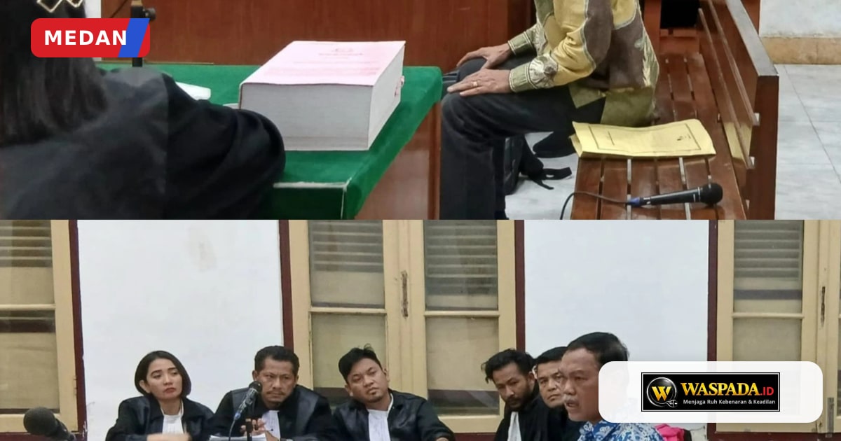 Persidangan kasus korupsi mantan Kadis PMD Samosir di Pengadilan Tipikor Medan