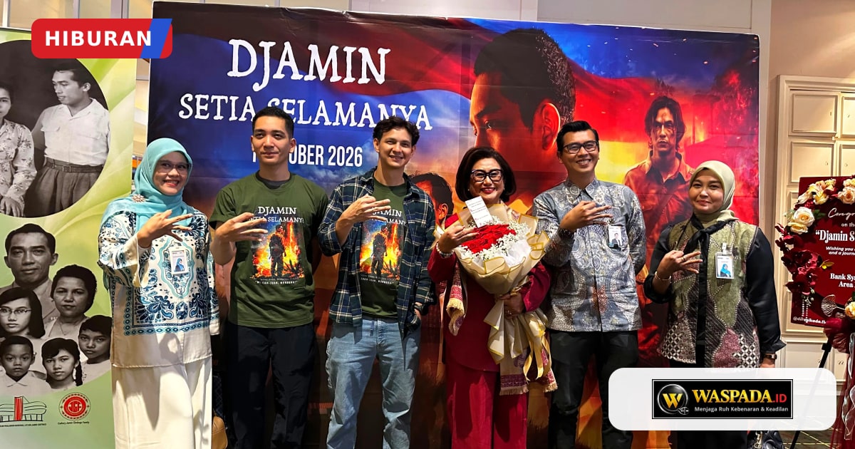Poster dan pemutaran film Djamin Setia Selamanya di bioskop Indonesia
