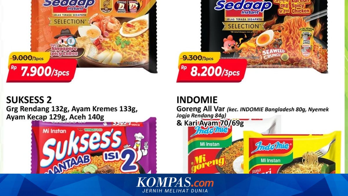 Promo belanja bahan dapur super hemat di gerai Alfamart hari ini