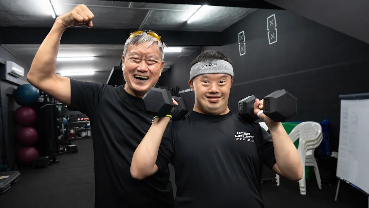 Suasana latihan di gym khusus disabilitas NCSF Uplift yang inklusif dan ramah
