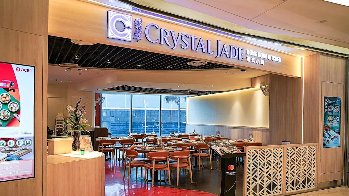 Tampak depan restoran Crystal Jade Hong Kong Kitchen di Singapura