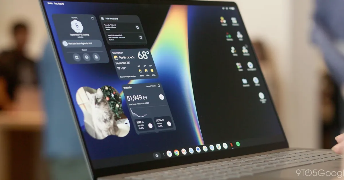 Tampilan antarmuka aplikasi Create My Widget dari Google di perangkat Android