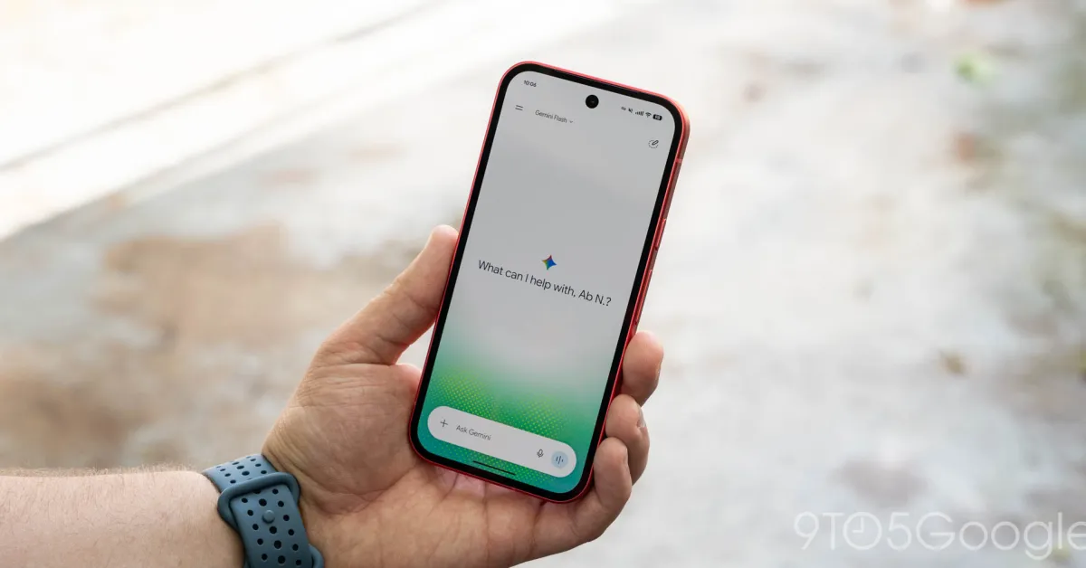 Tampilan antarmuka aplikasi Google Gemini pada perangkat seluler