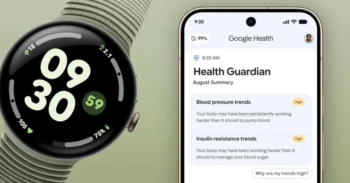 Tampilan antarmuka aplikasi Google Health 5.09 di ponsel pintar