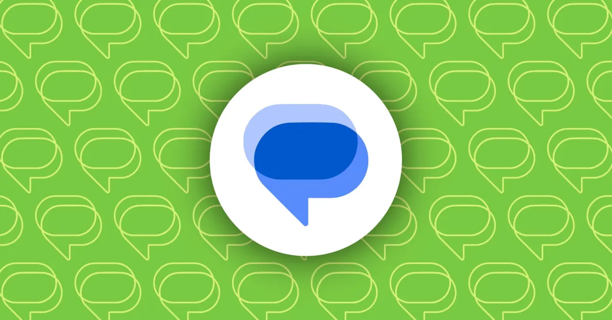 Tampilan antarmuka baru Google Messages dengan menu tekan lama