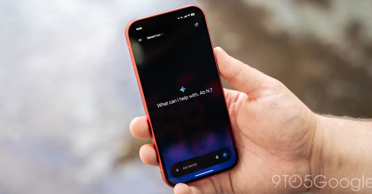 Tampilan antarmuka pembaruan aplikasi Gemini di smartphone