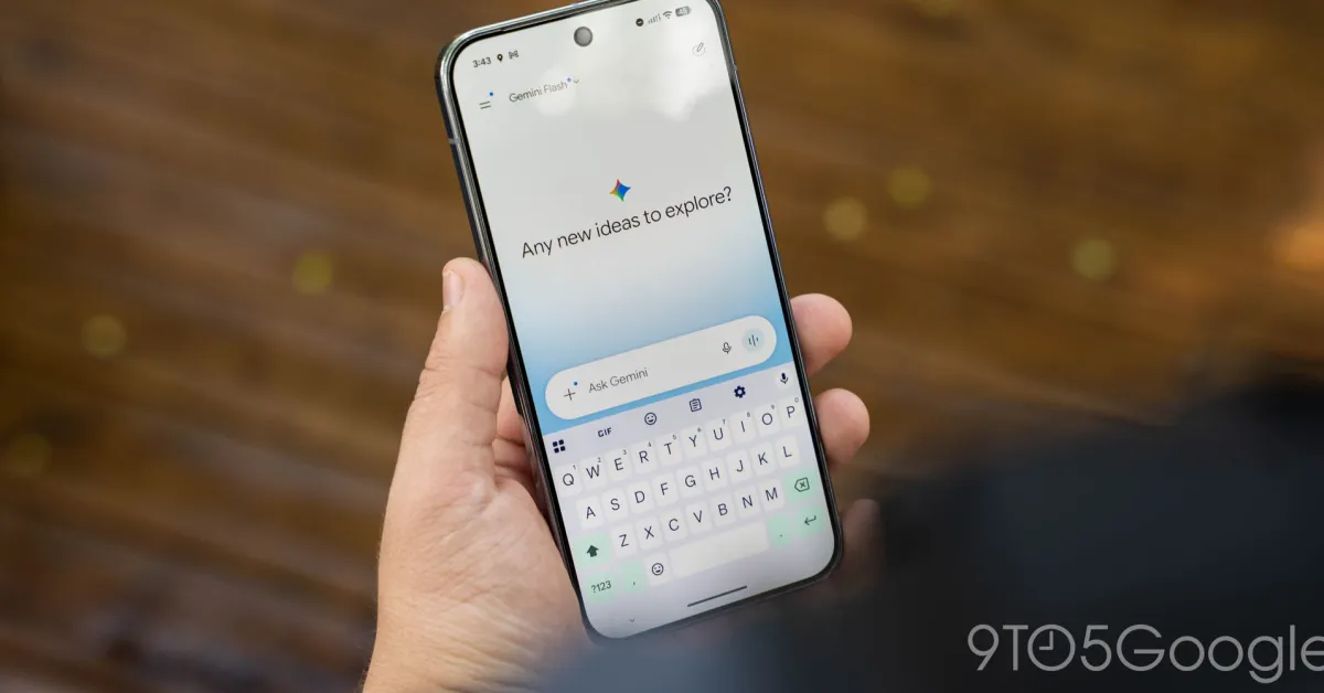 Tampilan aplikasi Gemini di smartphone menampilkan antarmuka fitur baru
