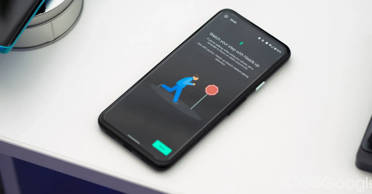 Tampilan fitur Heads Up Digital Wellbeing di sistem operasi Android