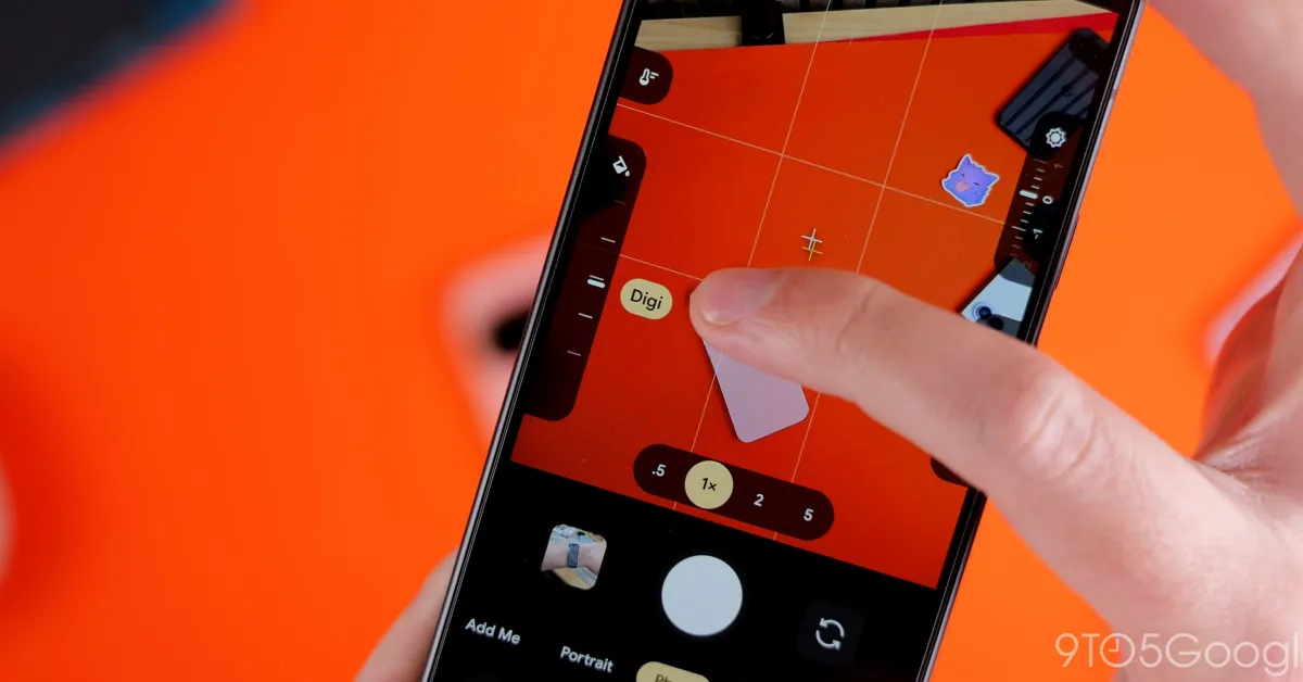 Tampilan kamera Pixel 11 dengan fitur pengaturan gaya default kustom